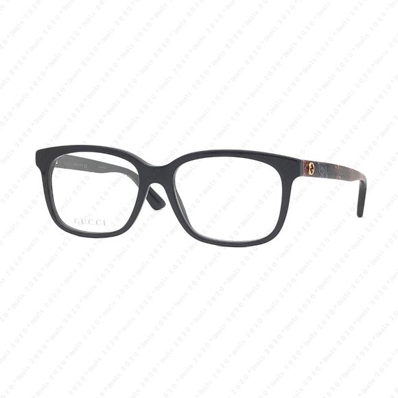 New GUCCI GG0330O 008 55mm Black Glitter Eyeglasses - Picture 3 of 11